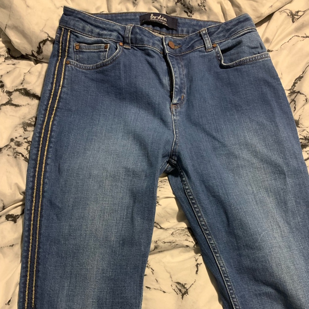 Boden 10 embellished jeans, never been worn! NWOT